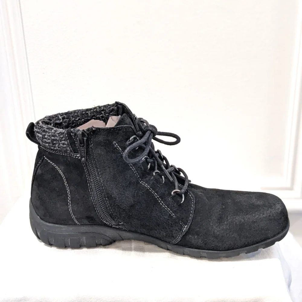 Suede lace up boots by Propet